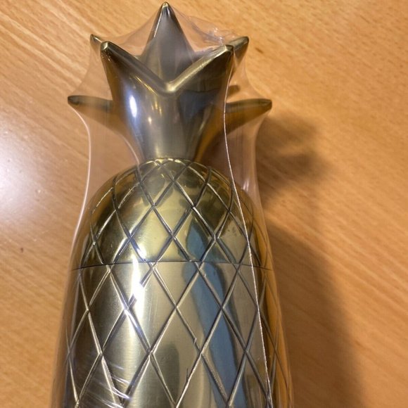 NEW - IKEA VINDFLAKT Decoration  Bowl With Lid Pineapple/gold 4" 604.252.70 - Picture 3 of 3